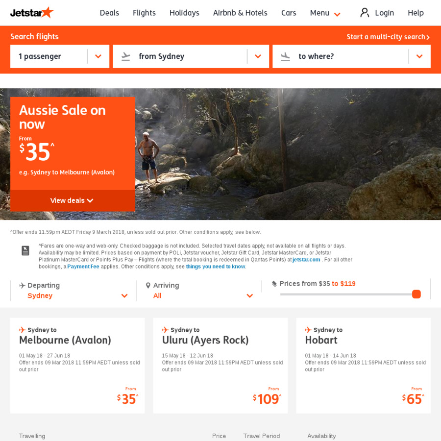 35 Flights from Sydney to Melbourne (Avalon) with Jetstar OzBargain 35 Flights from Sydney to Melbourne (Avalon) with Jetstar OzBargain