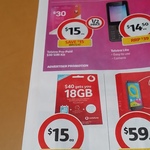 Vodafone $40 Starter Sim for $15, Includes 18GB of Data @ Coles