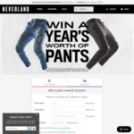 Win $2,000 Worth of Pants from Neverland