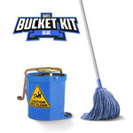 Oates Blue Mopping Kit – 15L Wringer Bucket, DuraClean Mop Head & Aluminum Handle $38.50 + Delivery (Was $71.50) @ Hospeco