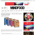 Win 1 of 5 O&G Crunchy Granola Packs Worth $50 from MiNDFOOD