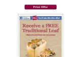 Bakers Delight- FREE Traditional Loaf, When You Buy Any 2 Scones!
