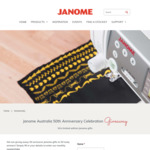 Win 1 of 50 Limited Edition Janome Sewing Merchandise Prizes from Janome