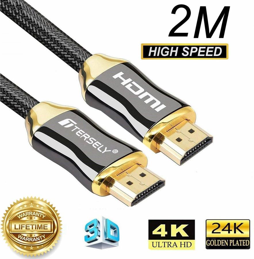 Tersely premium 4k hdmi 2 0 cable 2m 6ft 9 56 delivery 0 with