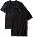 Calvin Klein Men's Cotton Stretch V-Neck T-Shirt Black (2 Pack) $19 + Delivery ($0 with Prime/ $39 Spend) @ Amazon AU