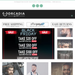Black Friday $20 off $100, $50 off $200, $100 off $300 Mens Grooming Products at Orcadia