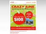 Fly Sydney to Macau with Viva Macau for $108 + taxes ($508 Adult return)