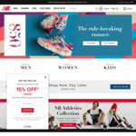 30% off Footwear at New Balance with 5.60% ShopBack