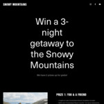 Win 1 of 2 Adventure Weekends in the Snowy Mountains from Tourism Snowy Mountains