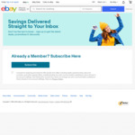 Get $5 off When You Opt-in to Receive eBay Deals (Min $30 Spend) @ eBay