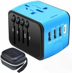 Universal Travel Adapter with High Speed 2.4a 4-Port USB Charger $19.54+ Delivery ($0 with Prime/ $39 Spend @ szroboy via Amazon