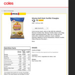 ½ Price Mission Deli Style Corn Chips 500g $2.75 @ Coles