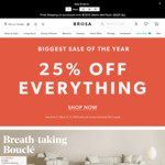 25% off Sitewide @ Brosa