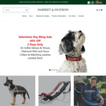40% off Ornamental Collars & Matching Leashes, Free Delivery @ Harriet & Hudson