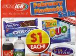 Oreo 150g Cookie, DUO Laundry Powder 500g $1 Each, Reflex A4 Copy Paper $4 at SUPA IGA 6/2/12