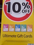 10% off Ultimate Gift Cards (Her, Teens, Him, Home, Kids) @ Coles