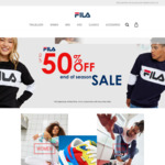 Up to 50% off + Additional 10% on Selected Items - $10 Shipping ($0 with $120 Order) @ FILA