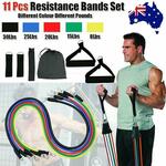 11pcs Fitness Resistance Band & Yoga Foot Resistance Pedal $16 (Was $27) Delivered @ AustraliaStock