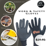 Nitrile Foam Palm Synthetic Working Gloves - 12-Pairs Pack (Sizes 10 or 11) $24.00 + $9.95 Shipping @ W H Safety