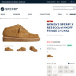 Women's Sperry x Rebecca Minkoff Fringe Chukka $29.99 (RRP $299.99) + $12.99 Delivery ($0 with $130 Order) @ Sperry
