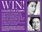 Win 1 of 25 Her Majesty The Queen Stamp Packs Worth $10.50 Each from New Idea / Are Media