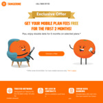 2 Months Free for Existing Customer Starting a New Monthly Mobile Service: $24.90/22GB, $29.90/32G, $34.90/42GB @ Tangerine
