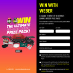 Win 1 of 10 Ultimate Weber Prize Packs Including a BBQ from Weber