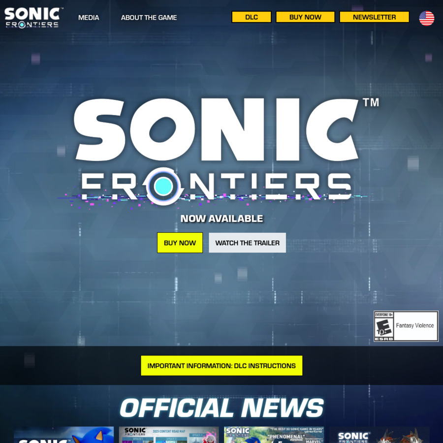 Get Free Sonic Frontiers DLC by Signing up for a Newsletter