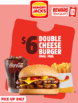 $6 Double Cheeseburger Meal (Pickup Only, App Required) @ Hungry Jack's