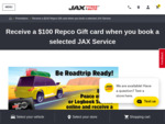 Book a "Peace of Mind" or Logbook Service Online and Receive a $100 Repco Gift Card (Exclusions Apply) @ Jax Tyres