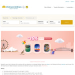 15% off Tickets with Vietnam Airlines between Australia and Vietnam (Fly Apr-May from AU, May-June from VN) @ Vietnam Airlines