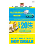 $20 off $120 Min Spend + Free Delivery over $60 (Was $120) @ Rivers
