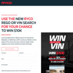Win a 10k Gift Card from Ryco Filters