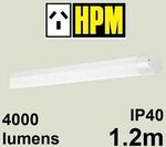 2 X HPM VEGA LINEAR Diffused Linear LED 40W Batten 1.2m 4000K (4000lumen) $99.90 Delivered @ eeet5p eBay