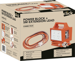 Click 4 Outlet Power Block and Extension Lead Combo Pack $45 + Delivery ($0 C&C/ in-Store) @ Bunnings