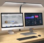 Double Head LED Desk Lamp 80cm Wide with Remote $51.98 Delivered @ JINGHE Technology Amazon AU