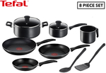 Tefal Easy Cook Titanium Non-Stick 8-Piece Cookware Set $89.95 + Delivery ($0 with OnePass) @ Catch
