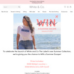 Win A$500 Webjet Voucher and a $500 White & Co Gift Card from White & Co