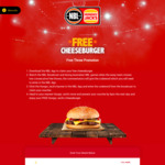 [SA] Free Hungry Jacks Cheeseburger (Redeem in-store) @ NBL