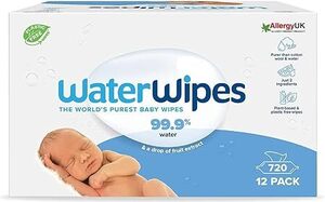 WaterWipes Biodegradable Baby Wipes 12 Pack (720 Wipes) $51 + Delivery ($0 with Prime/ $59 Spend) @ WaterWipes AU via Amazon AU