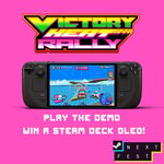 Win a Steam Deck OLED & Digital Copy of Victory Heat Rally from Playtonic Friends