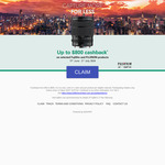 Up to $800 Cashback on Selected Fujifilm GF, XF, and Optics Products (e.g. GF110mm f/2 R LM WR $800 Cashback) @ Fujifilm