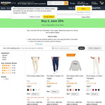 Buy 2 Qualifying FILA Items, Save 25% + Delivery ($0 with Prime/ $59 Spend) @ Amazon AU