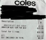 amaysim $25 Starter Pack (Coles Exclusive) for $10 @ Coles in-Store Only