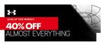 40% Storewide (Some Exclusions Apply) + $9.99 Delivery ($0 with $129 Order) + 25% Cashrewards Cashback (Exp 13/8) @ Under Armour