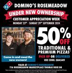 [NSW] 50% off Traditional & Premium Pizzas @ Domino's, Rosemeadow