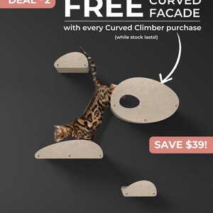 Free Curved Facade with Every Curved Cat Climber Purchase (Save $39) @ Pryde Pets