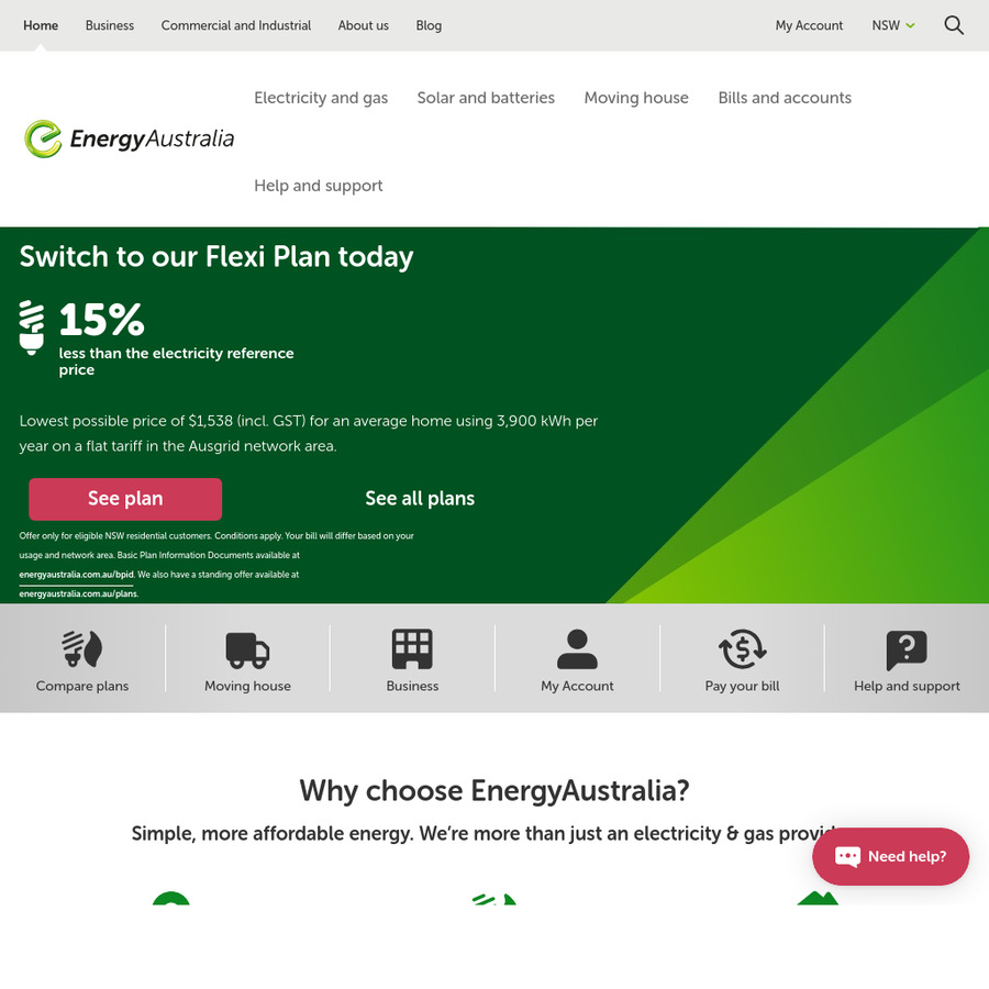 [VIC] Energy Australia Flexi Plan Upto 500 Signup Credit (200 Electricity & 300 Gas) (New