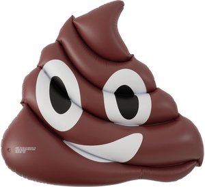 We Love Summer Poo Emoji Pool Float Brown $12.99 + $8.99 Delivery ($0 C&C/ in-Store/ $99 Order) @ Anaconda