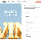 Win 1 of 3 Major Prizes Inc $10,000 Cash, $21,000 David Bromley Art, $11,000 Art or 1 of 1,080 Minor Prizes from Sushi Sushi